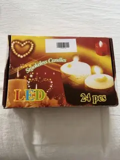 LEDキャンドル 24個入り ホワイト