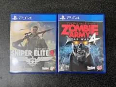 【PS4】スナイパーエリート4 & ゾンビアーミー4 (セット売り)