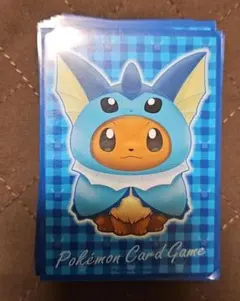 ポケモンカード ポンチョを着たイーブイ デッキシールド シャワーズ 64