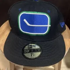 New Era 59FIFTY ブラック キャップ ヴィンテージキャップ