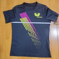 BUTTERFLY 半袖ウェア ダークグレー(ブラックにちかい)サイズSS～S