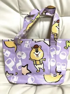 WC ダブルシー　クマタン　peepoo エナメルバッグ　パープル　小のサムネイル