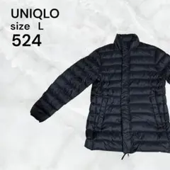 UNIQLO ダウンジャケット ブラック Lサイズ　黒シンプル　真冬用　古着のサムネイル