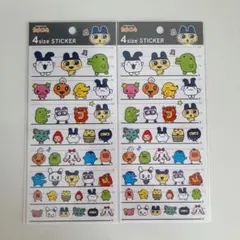 たまごっち　4サイズ　ステッカー　2点セット