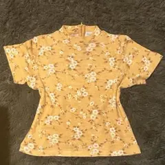 Y2K 花柄 ニット 半袖 Tシャツのサムネイル
