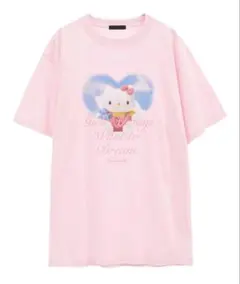 (ハローキティ)GIRLS ALWAYS WANT TO DREAM Tシャツのサムネイル