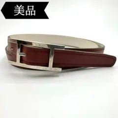 ◇エルメス◇レザー/アピ/リバーシブル/ベルト/刻印□Eのサムネイル