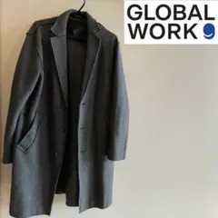 GLOBAL WORK グレー チェスターコート