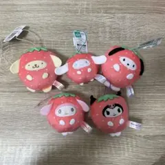 サンリオキャラクターズ　フルーツきぐるみマスコット　いちご