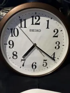 SEIKO セイコー 掛け時計 電波時計 KX256B 茶メタリック