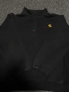 Carhartt ハーフジップ スウェット 黒