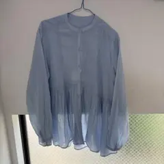 FREAK'S STORE ブルー 長袖ブラウス フリーサイズ