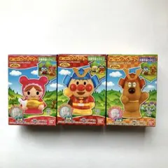 あつまれアンパンマン 3個セット 端午の節句　五月人形　兜　かぶと　こいのぼり