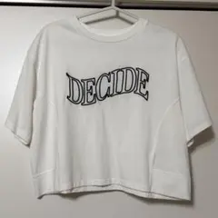GRLグレイル ロゴ刺繍ショート丈Tシャツ [uf020] オフホワイト