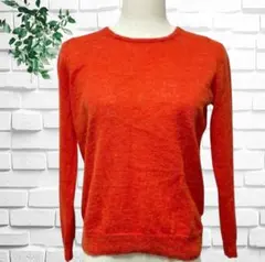 【ナチュラルビューティーベーシック】ニットセーター　アルパカ混　M トップス