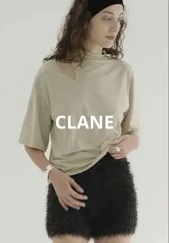 CLANE クラネ　SLASH NECK HALF SLEEVE TOPSのサムネイル