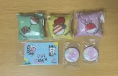 くら寿司 bt21 セット　クッションチャーム ピンバッジ　シール　セット
