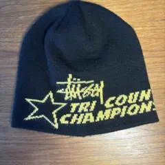Stussy ニット帽 トライカウンチャンピオン
