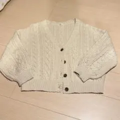 CO.L.Z.A ベージュ ケーブルニット カーディガン S