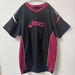 asics アシックス 半袖 スポーツウェア ナイロン シャカシャカ バレー　M