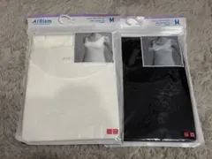UNIQLO エアリズム タンクトップ M ホワイト ブラック 2点セット