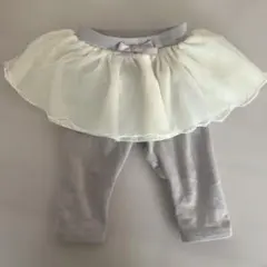 プティマイン 80 チュチュ付き グレー レギンス