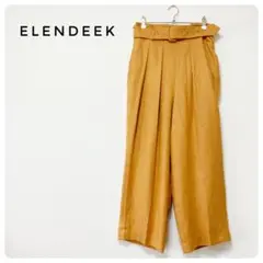 エレンディーク　ELENDEEK ワイドパンツ　ブラウン　サイズ02のサムネイル