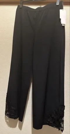 Super Beauty 裾レース デザイン ハイテンション パンツ 42 美品