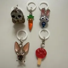 ズートピア　めじるしアクセサリー　5点セット　セミコンプ