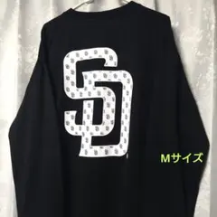 MLB パドレス バックロゴ 袖先 刺繍 Tシャツ 長袖 Mサイズのサムネイル