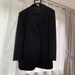 黒ストライプ シングルビジネススーツ