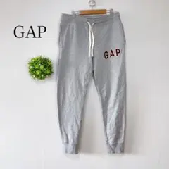 GAP 【M】スウェットパンツ　ロゴ　グレー　ドローストロング