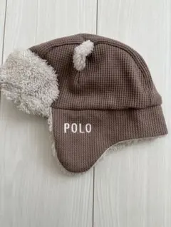 ポロベビー 48cm 冬用帽子 ブラウン