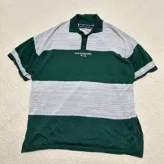 ロマンティッククラウン　ボーダーポロシャツ　大きいサイズ　半袖Tシャツa1761のサムネイル