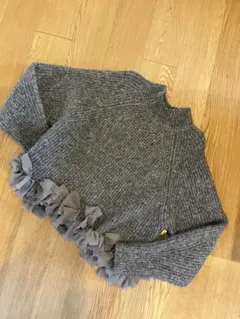 年内26日までの出品です。アルページュストーリー　裾シフォンニット