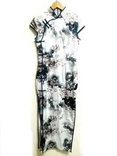 #美品#チャイナドレス#花柄タイト#チャイナ#ホステス #キャバ嬢#コスプレ#M