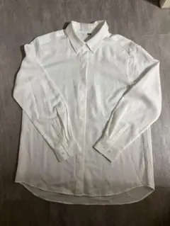 D*o様 【定価¥2,990】ユニクロ レーヨンブラウス ホワイト M