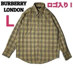 【大きいサイズ‼️ボタンダウン】burberry バーバリーロンドン　ノバチェック