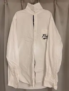 Polo Ralph Lauren 白シャツ 長袖 ロゴ入り メンズ