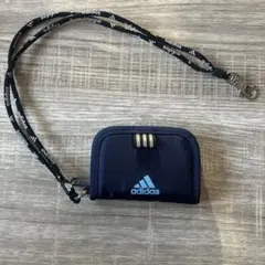 adidas ネイビー コインケース　ミニ財布