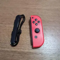 Nintendo Switch 赤 ジョイコンR ストラップ付き　訳あり