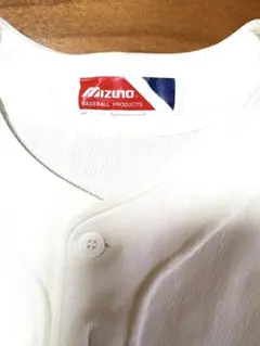 Mizuno ホワイト 野球ユニフォーム 練習着