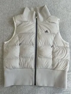 adidas レディース ダウンベスト Lサイズ ホワイト
