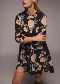 ZARA 花柄　ワンピース