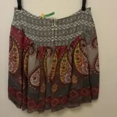 Ray BEAMS ペイズリー柄 フレアスカート 0のサムネイル