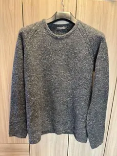 DOLCE & GABBANA グレーニット セーター ラグランスリーブ 48