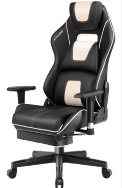 GTRACING ゲーミングチェア ブラック/GT666F-CHAMPAGNE