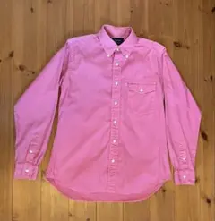 【美品】THE RUGGED MUSEUM ピンク ボタンダウンシャツ S