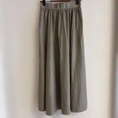 新品未使用 Samansa Mos2 フレアスカート モカ色 春服 シンプル