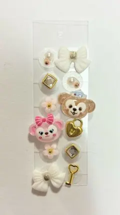 耳ツボジュエリーシール　12粒セット　ダッフィ&シェリーメイ　おまとめ割お得！